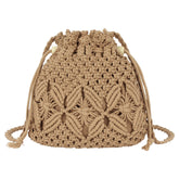 MEGAUK Women Mini Straw Crossbody Purse Vacation Style Woven Tote Bag Summer Beach Handmade Shoulder Bag For Ladies